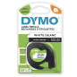 DYMO LetraTag etichette originali di carta autoadesiva | rotolo da 12 mm x 4 m | stampa nera su bianco | LT etichette DYMO LetraTag etichette originali di carta autoadesiva | rotolo da 12 mm x 4 m | stampa nera su bianco | LT etichette
