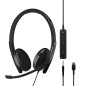 EPOS ADAPT 165T USB-C II Auricolare Cablato A Padiglione Ufficio USB tipo-C Nero