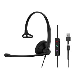 EPOS 1001419 cuffia e auricolare Cablato A Padiglione Ufficio USB Type-C   USB Type-A Nero