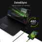 Green Cell KABGC05 cavo Lightning 1,2 m Nero