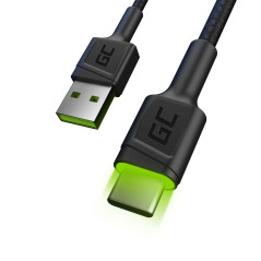 Green Cell KABGC06 cavo USB 1,2 m USB A USB C 0,48 Gbit s Nero