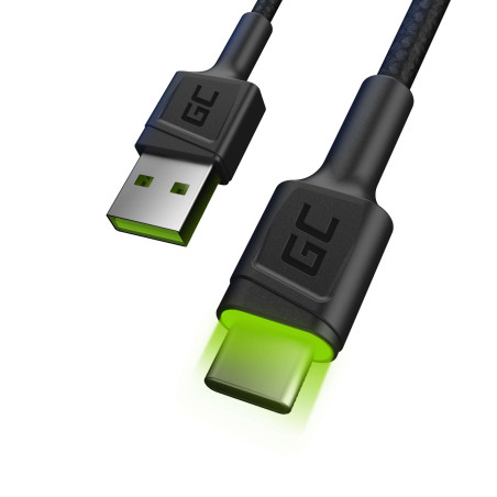 Green Cell KABGC06 cavo USB 1,2 m USB A USB C 0,48 Gbit s Nero