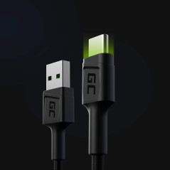 Green Cell KABGC06 cavo USB 1,2 m USB A USB C 0,48 Gbit/s Nero