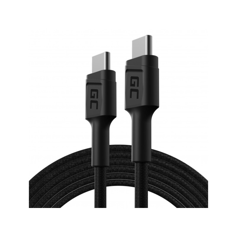 Green Cell KABGC29 cavo USB USB 2.0 2 m USB C 0,48 Gbit/s 60 W Nero