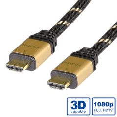 ITB RO11.04.5506 cavo HDMI 10 m HDMI tipo A (Standard) Nero, Oro