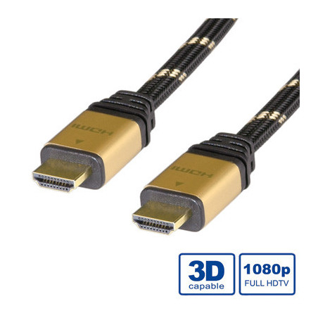 ITB RO11.04.5508 cavo HDMI 15 m HDMI tipo A (Standard) Nero, Oro