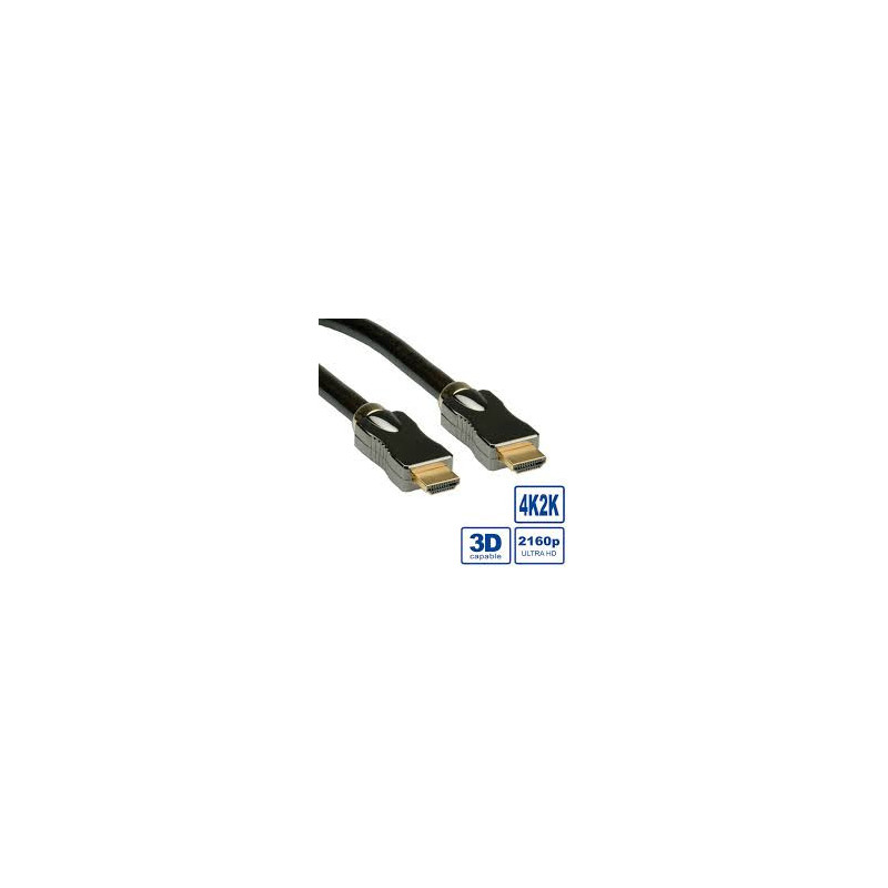 ITB RO11.04.5680 cavo HDMI 1 m HDMI tipo A (Standard) Nero, Oro