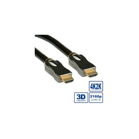 ITB RO11.04.5680 cavo HDMI 1 m HDMI tipo A (Standard) Nero, Oro