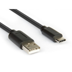 Hamlet XCU2A-UC-MM10 cavo USB USB 2.0 1 m USB A USB C 0,48 Gbit s Nero