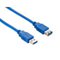 Hamlet XCU3A-MF18 cavo USB USB 3.2 Gen 1 (3.1 Gen 1) 1,8 m USB A 5 Gbit/s Blu Hamlet XCU3A-MF18 cavo USB USB 3.2 Gen 1 (3.1 Gen 1) 1,8 m USB A 5 Gbit/s Blu