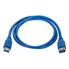 Hamlet XCU3A-MF18 cavo USB USB 3.2 Gen 1 (3.1 Gen 1) 1,8 m USB A 5 Gbit/s Blu