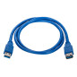 Hamlet XCU3A-MF18 cavo USB USB 3.2 Gen 1 (3.1 Gen 1) 1,8 m USB A 5 Gbit/s Blu Hamlet XCU3A-MF18 cavo USB USB 3.2 Gen 1 (3.1 Gen 1) 1,8 m USB A 5 Gbit/s Blu