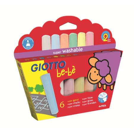 F.I.L.A. Astuccio 6 Supergessi Giotto Bebe'