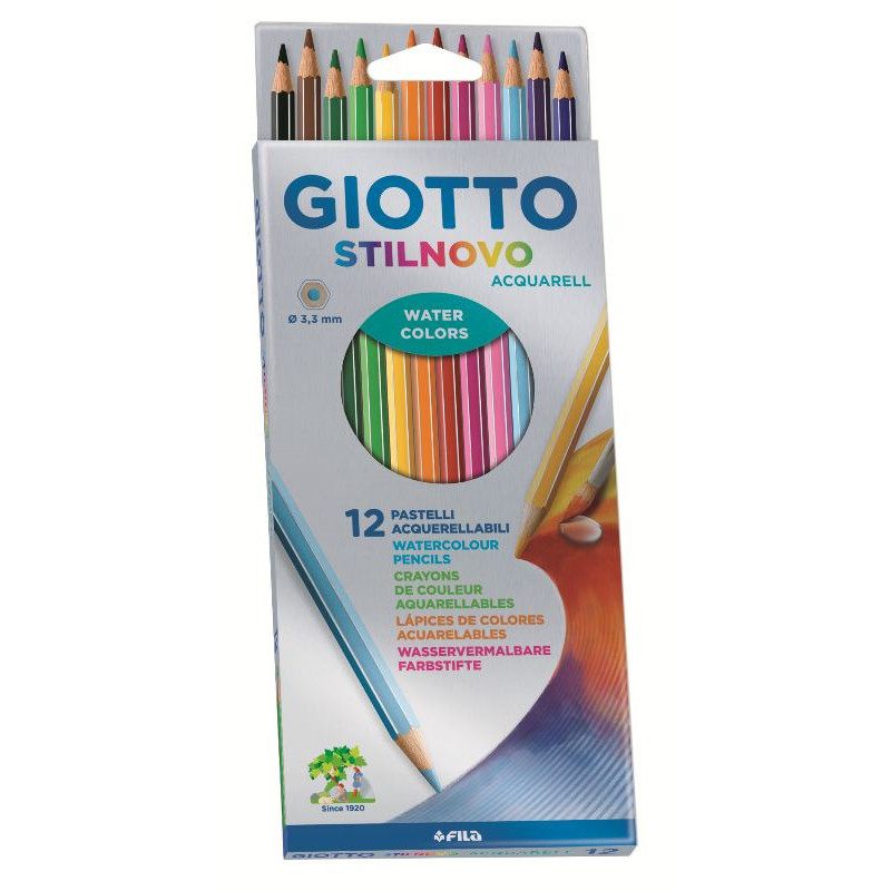 F.I.L.A. Astuccio 12 Giotto Stilnovo Acquerellabili