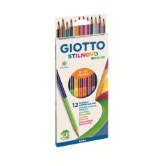 F.I.L.A. Astuccio 12 Giotto Stilnovo Bicolore - Diametro Mina 3,3Mm