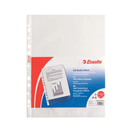 Esselte 391097100 foglio di protezione A4 Polipropilene (PP) 100 pz