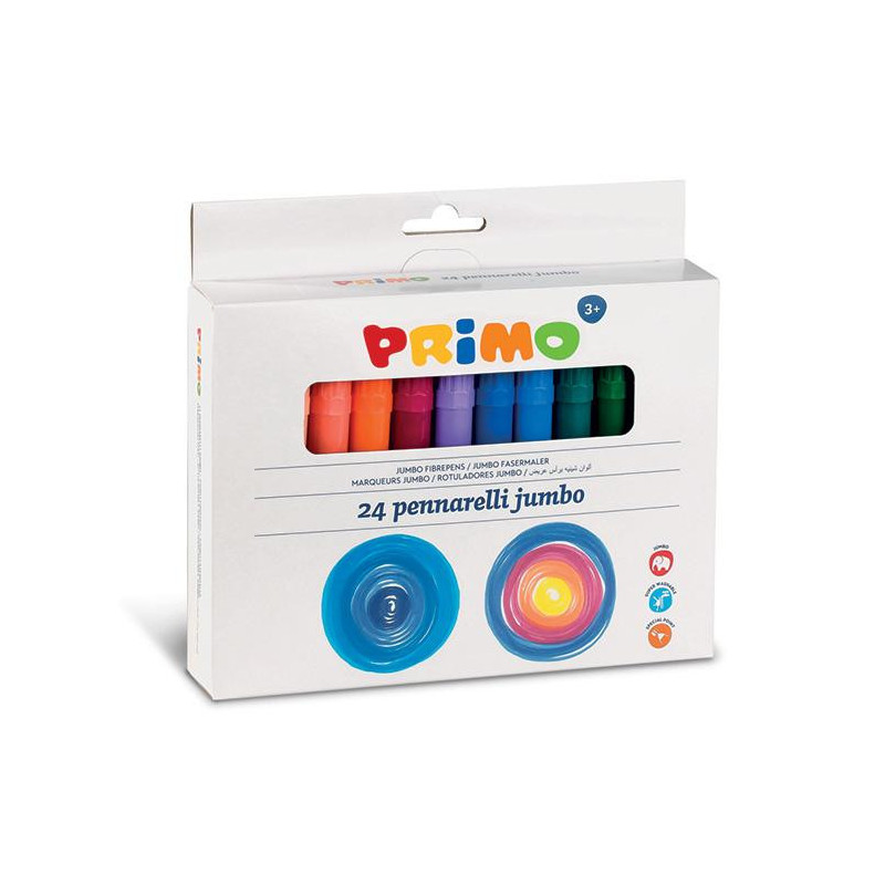 Primo 604JUMBO24 marcatore Multicolore 24 pz