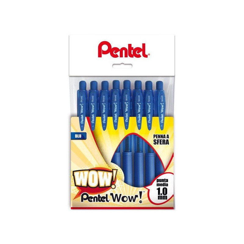 Pentel WOW Blu 8 pz