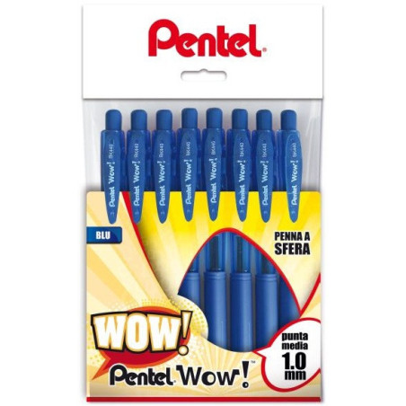 Pentel WOW Blu 8 pz