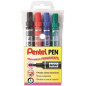 Pentel N50 evidenziatore 4 pz Nero, Blu, Verde, Rosso