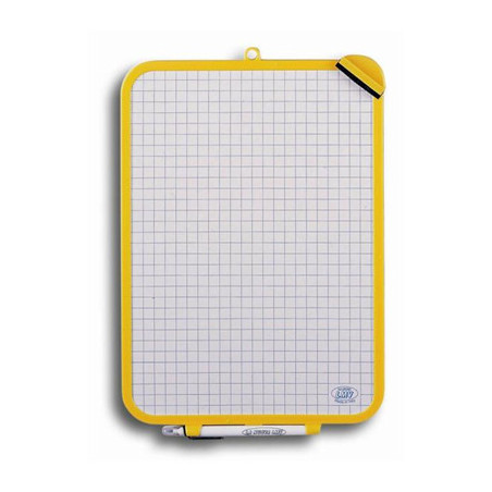 ARDA 3382 lavagna bianca e accessori 240 x 330 mm Bianco, Giallo