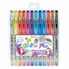 Lebez 81185 penna gel Penna in gel con cappuccio Multicolore 12 pz