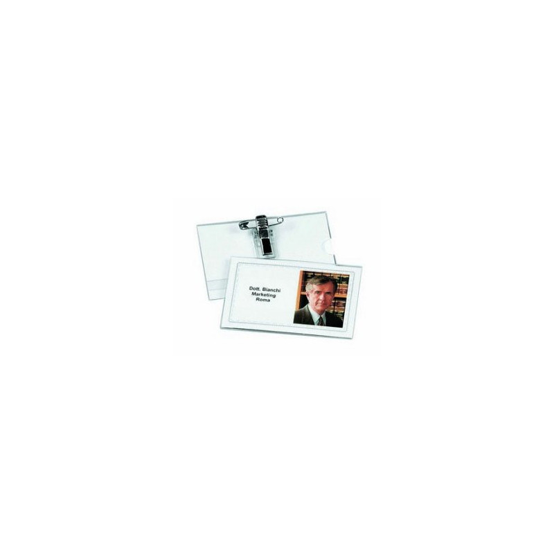 Lebez 31-090-B badge e porta badge Supporto per badge PVC 50 pz Lebez 31-090-B badge e porta badge Supporto per badge PVC 50 pz