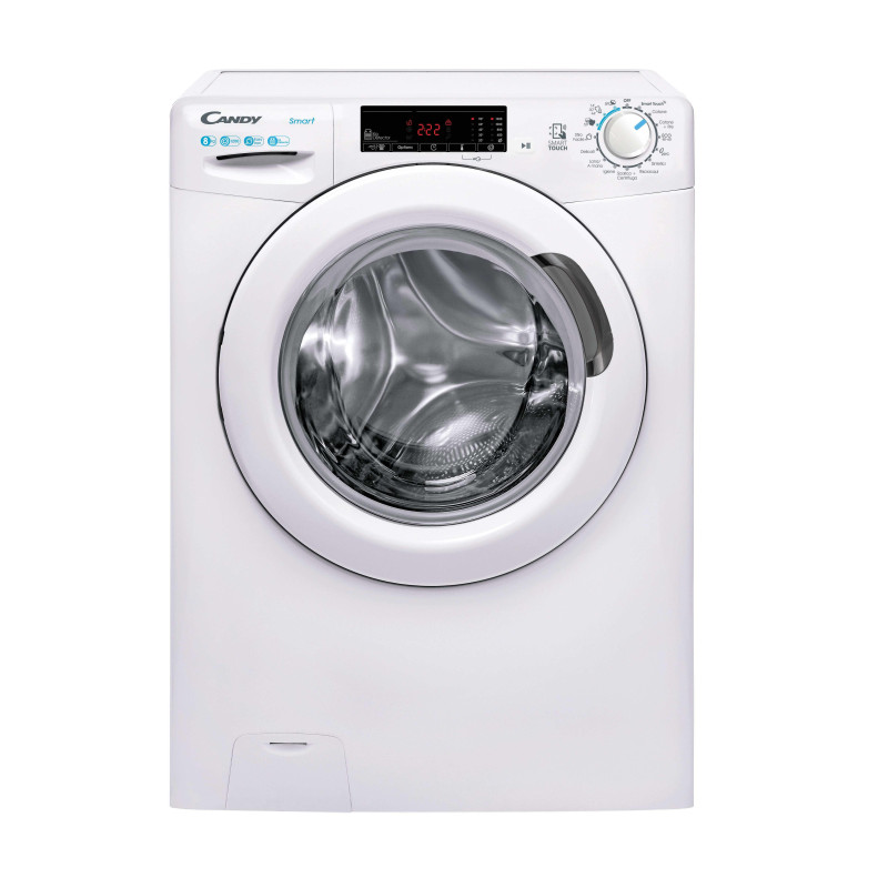 Candy Smart , Lavatrice Carica Frontale 8 KG, Classe B, 1200 giri, Bianco, Vapore, Wi-Fi, CSS 128TW4-11