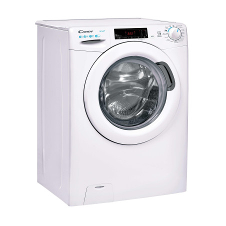 Candy Smart , Lavatrice Carica Frontale 8 KG, Classe B, 1200 giri, Bianco, Vapore, Wi-Fi, CSS 128TW4-11