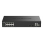 D-Link DGS-1530-10 Gestito L2 Gigabit Ethernet (10/100/1000) Nero