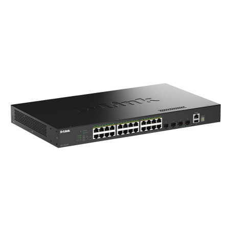 D-Link DGS-1530-28P/E switch di rete Gestito L2 Gigabit Ethernet (10/100/1000) Supporto Power over Ethernet (PoE) Nero