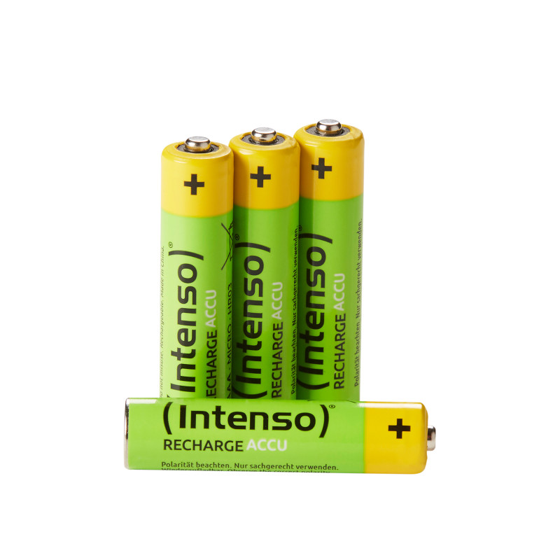 Intenso HR03 NiMH Energy Eco 1000mAh 4er Blister - Micro (AAA) - 1.000 mAh Batteria ricaricabile Mini Stilo AAA Nichel-Metallo Intenso HR03 NiMH Energy Eco 1000mAh 4er Blister - Micro (AAA) - 1.000 mAh Batteria ricaricabile Mini Stilo AAA Nichel-Metallo