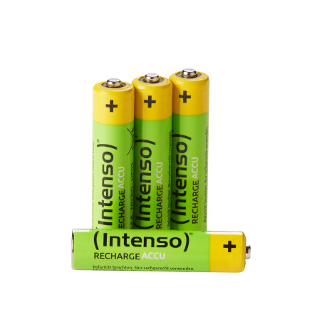 Intenso HR03 NiMH Energy Eco 1000mAh 4er Blister - Micro (AAA) - 1.000 mAh Batteria ricaricabile Mini Stilo AAA Nichel-Metallo