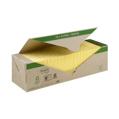 3M Post-it pouch autoadesiva Quadrato Giallo 100 fogli Autoadesivo