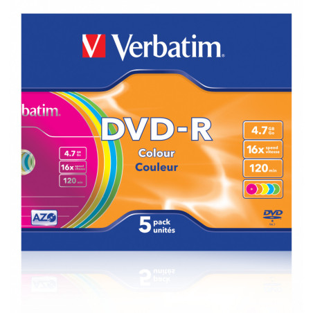 Verbatim 43557 4,7 GB DVD-R 5 pz