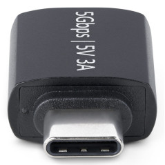StarTech.com Adattatore USB-C a USB-A, USB 5Gbps, adattatore compatto da USB Tipo-C maschio a USB Tipo-A femmina, alloggiamento