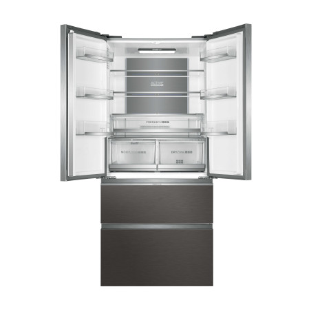 Haier HB18FGSAAA Libera installazione 539 L Argento, Titanio