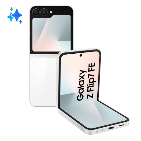 Samsung Galaxy Z Flip7 FE Smartphone AI, RAM 8GB, 128GB, Display 3,4" Super AMOLED 6,7" Dynamic AMOLED 2X, Fotocamera 50MP,