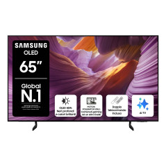 Samsung OLED AI TV 65" QE65S85FAEXZT 4K, Processore NQ4 AI Gen2, 4K AI Upscaling, Schermo antiriflesso, OLED HDR, Dolby Atmos &
