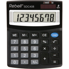 Rebell SDC 408 calcolatrice Desktop Calcolatrice di base Nero