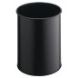 Durable 330101 cestino per rifiuti Rotondo Poliestere, Acciaio Nero
