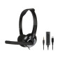 Hamlet HHEADMUS-CJ cuffia e auricolare Cablato A Padiglione Ufficio USB tipo-C Nero