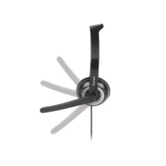 Hamlet HHEADMUS-CJ cuffia e auricolare Cablato A Padiglione Ufficio USB tipo-C Nero