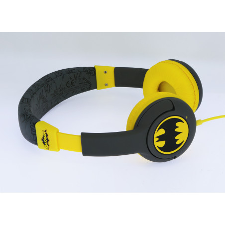 OTL Technologies DC Comics Bat signal Cuffie Cablato A Padiglione MUSICA Nero, Giallo
