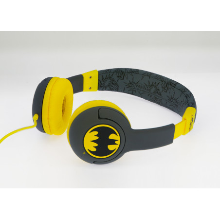OTL Technologies DC Comics Bat signal Cuffie Cablato A Padiglione MUSICA Nero, Giallo