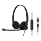 EPOS 1001421 cuffia e auricolare Cablato A Padiglione Ufficio USB Type-C / USB Type-A Nero