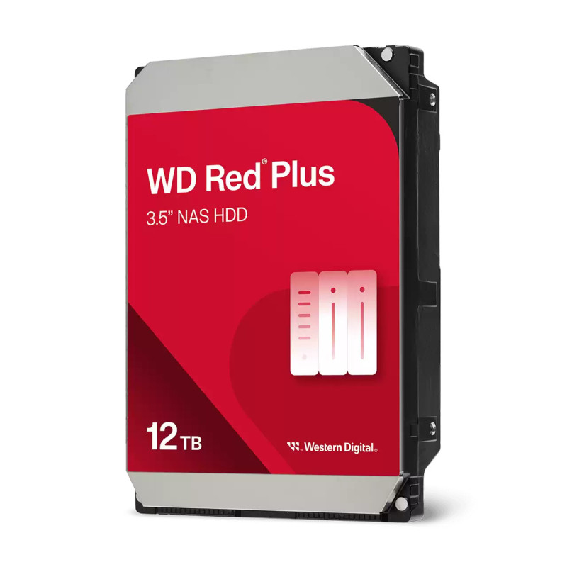 Western Digital Red Plus WD120EFGX disco rigido interno 12 TB 7200 Giri/min 512 MB 3.5" Serial ATA III