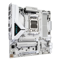 GIGABYTE B850M EAGLE WIFI6E ICE Scheda Madre – CPU AMD Ryzen serie 9000, VRM digitale a 8+2+2 fasi, fino a 8200 MHz DDR5 (OC),