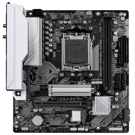 GIGABYTE B650M GAMING WIFI6E Scheda Madre - CPU AMD Ryzen Serie 9000, VRM 5+2+2 fasi, fino a 6400 MHz DDR5 (OC), 1xPCIe 4.0