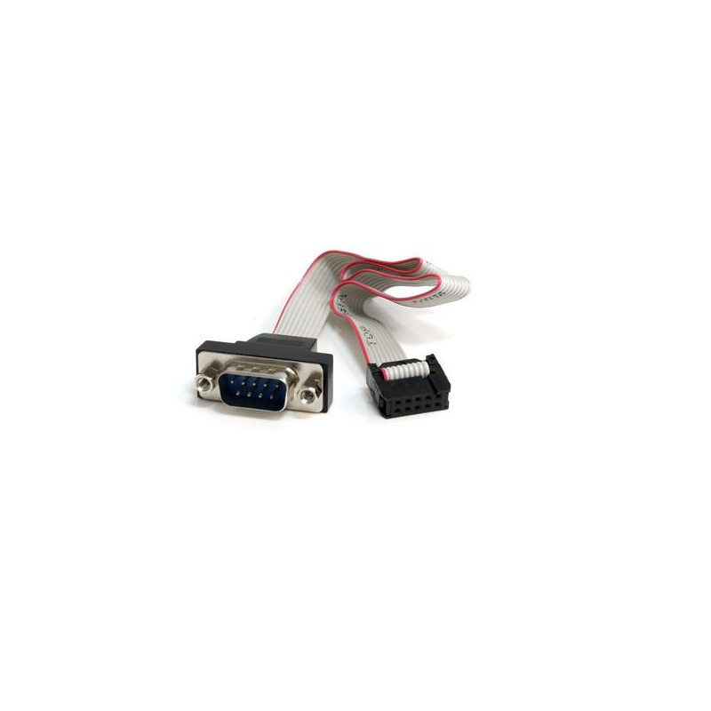 StarTech.com Cavo per montaggio a pannello seriale maschio 9 pin a collettore scheda madre 10 pin da 40 cm ca.